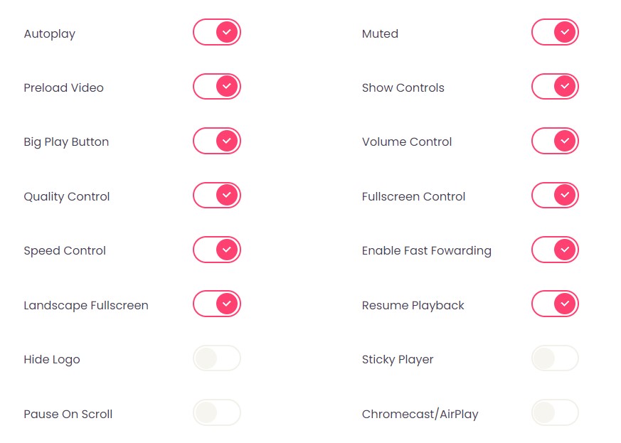 Video Player Customization
